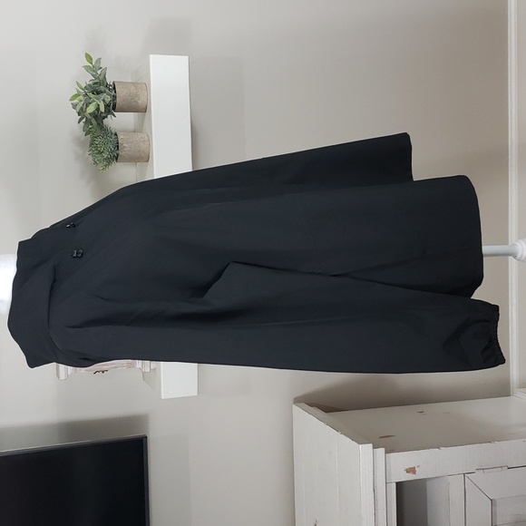 Lands' End Hooded Black Rain Jacket - Picture 6 of 15